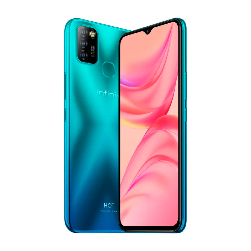 фото Смартфон infinix 2/32gb quetzal cyan (infinix hot 10 lite 2/32gb)