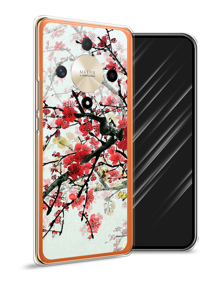

Чехол Awog на Honor X9B "Сакура", Розовый;черный, 6122550-1