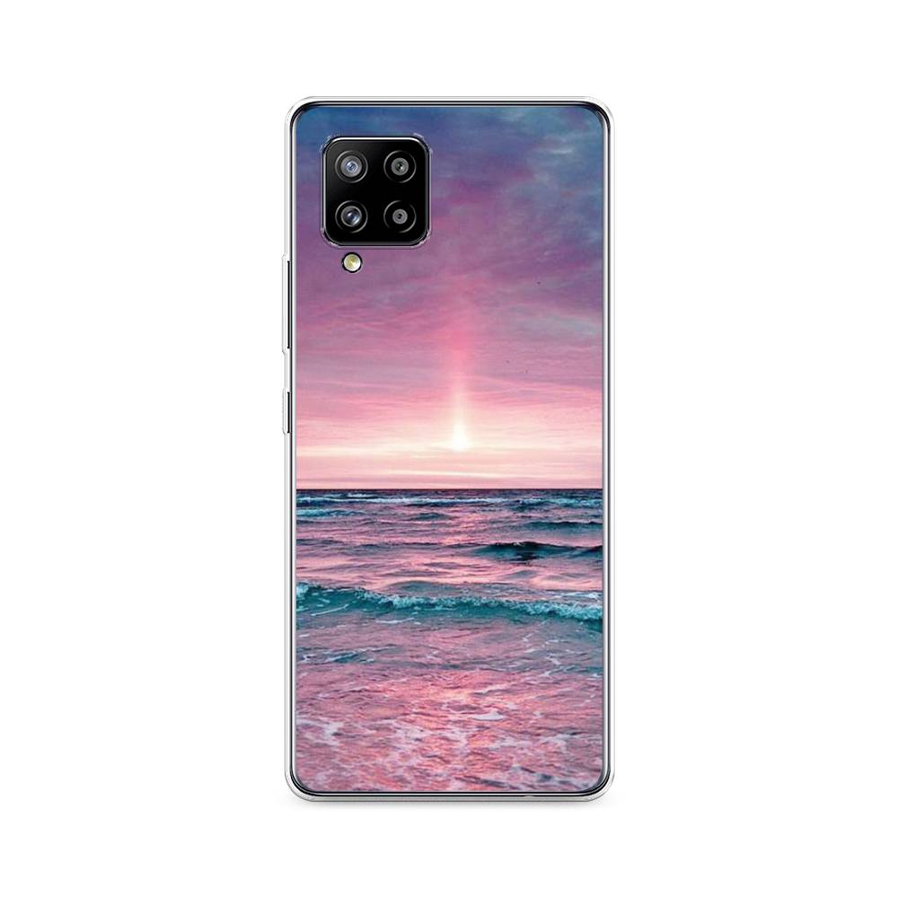 

Чехол на Samsung Galaxy A42 "Восход 3", Розовый;голубой, 2101750-2