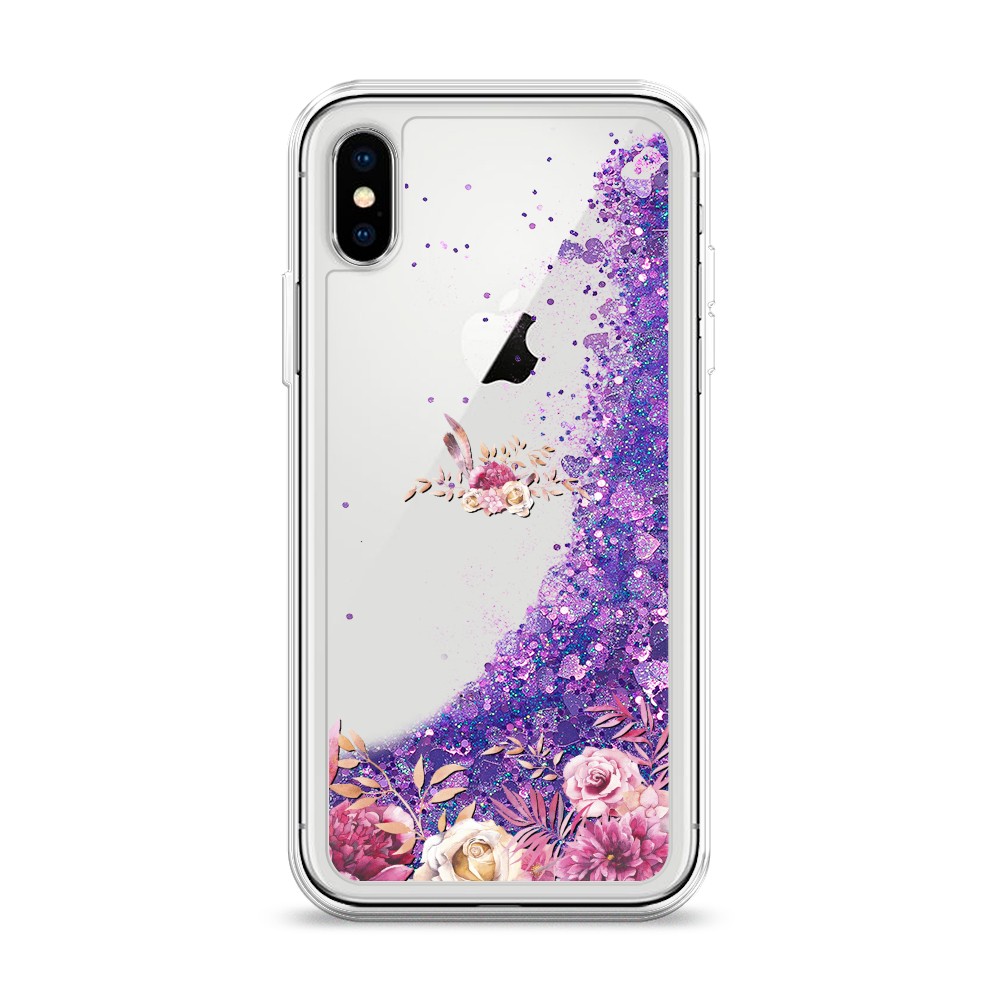 

Чехол Awog на Apple iPhone X (10) / Айфон X (10) "Нежные розовые цветы", Разноцветный, 11092-1