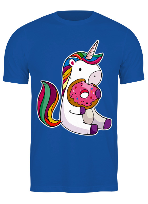 

Футболка мужская Printio Unicorn синяя M, Синий, Unicorn