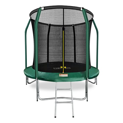 фото Arland батут премиум 8ft с внутренней страховочной сеткой и лестницей (dark green) (темно-