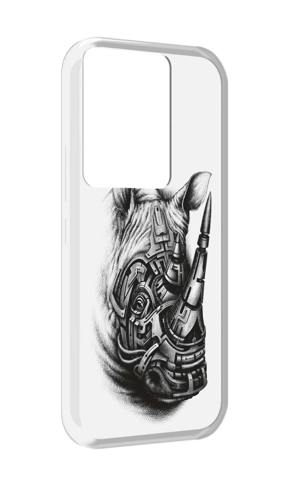

Чехол MyPads стальной носорог для Itel Vision 3 Plus / Itel P38 Pro, Прозрачный, Tocco