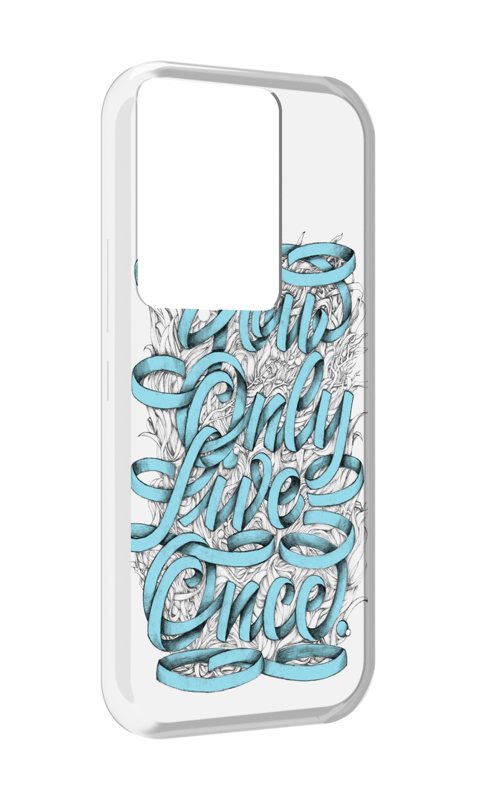 

Чехол MyPads слова из ленты абстракция для Itel Vision 3 Plus / Itel P38 Pro, Прозрачный, Tocco