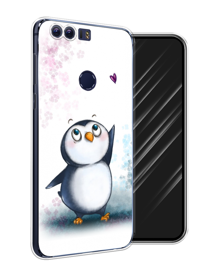 

Чехол Awog на Honor 8 "Пингвин и сердечко", Разноцветный, 60950-1