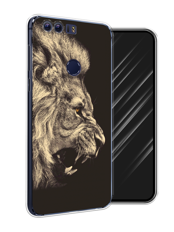 

Чехол Awog на Honor 8 "Львиный рык 2", Разноцветный, 60950-1