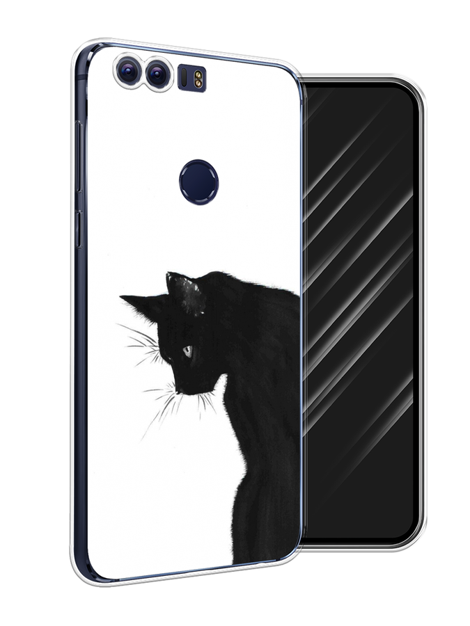 

Чехол Awog на Honor 8 "Black cat", Разноцветный, 60950-1