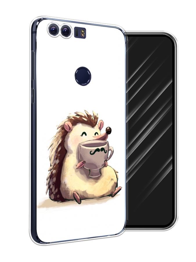 

Чехол Awog на Honor 8 "Еж кофеман", Разноцветный, 60950-10