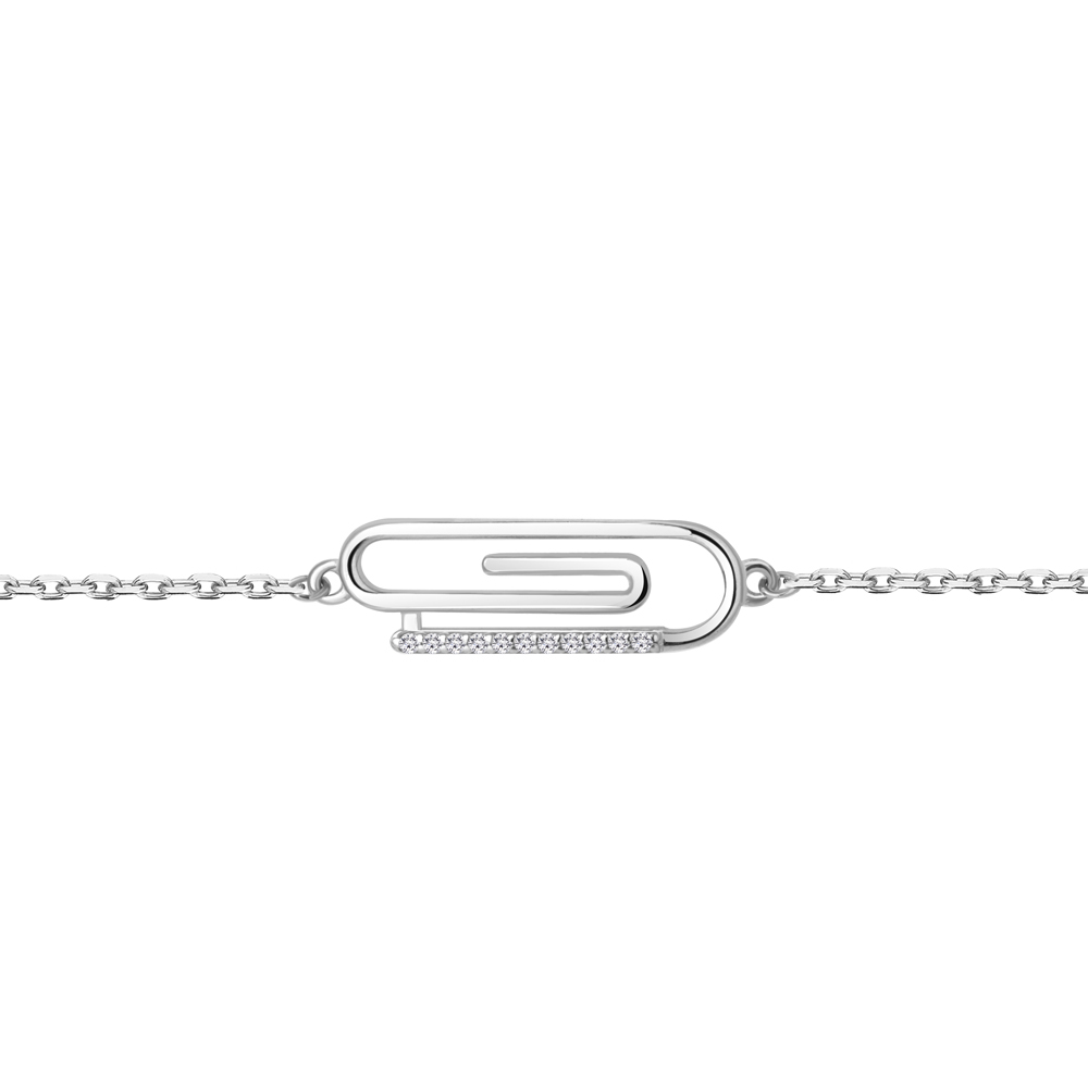 

Браслет из серебра с фианитом р. 16 Aquamarine 74674А_925_р, 74674А_925_р