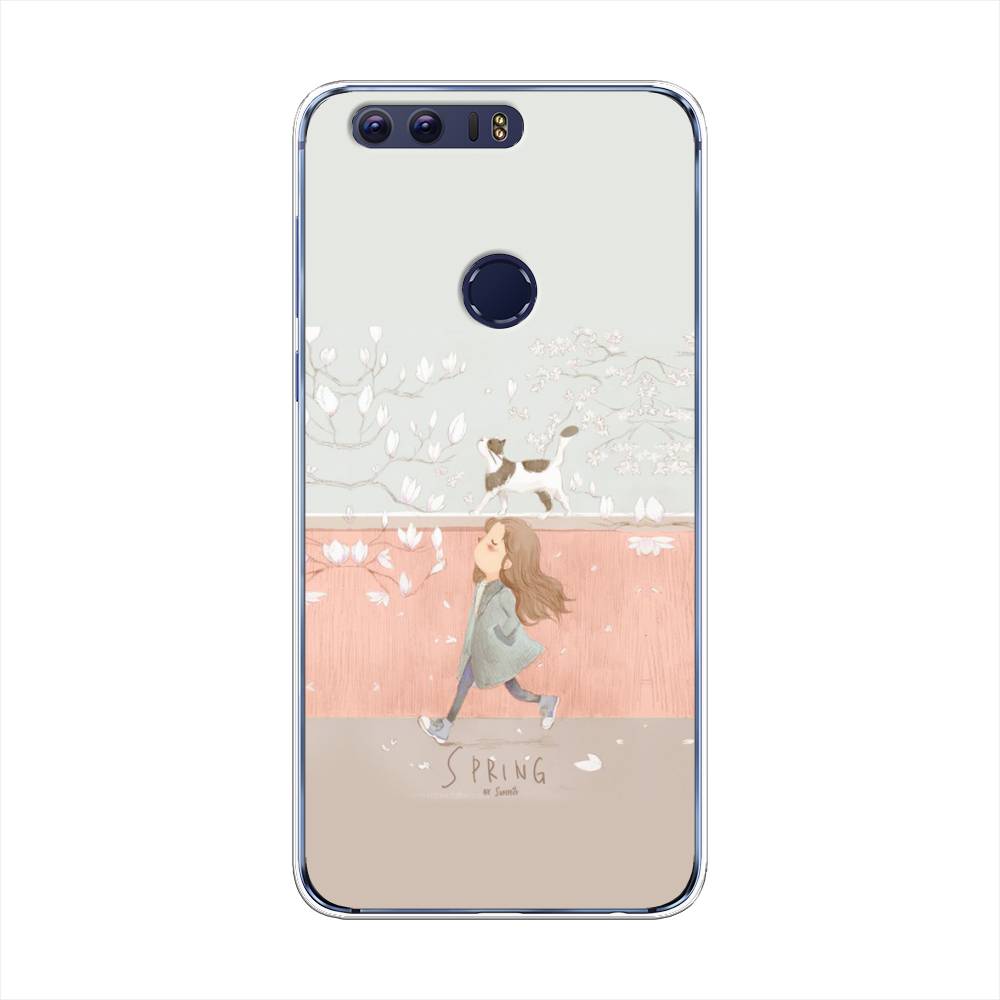 

Чехол Awog на Honor 8 "Девочка-весна", Разноцветный, 60950-7