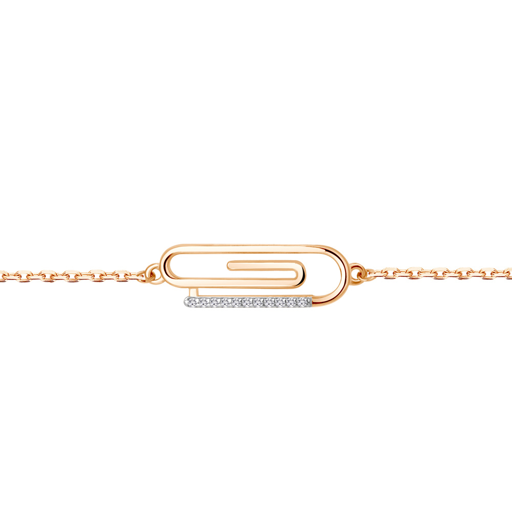 

Браслет из серебра с фианитом р. 16 Aquamarine 74674А_925_з, 74674А_925_з