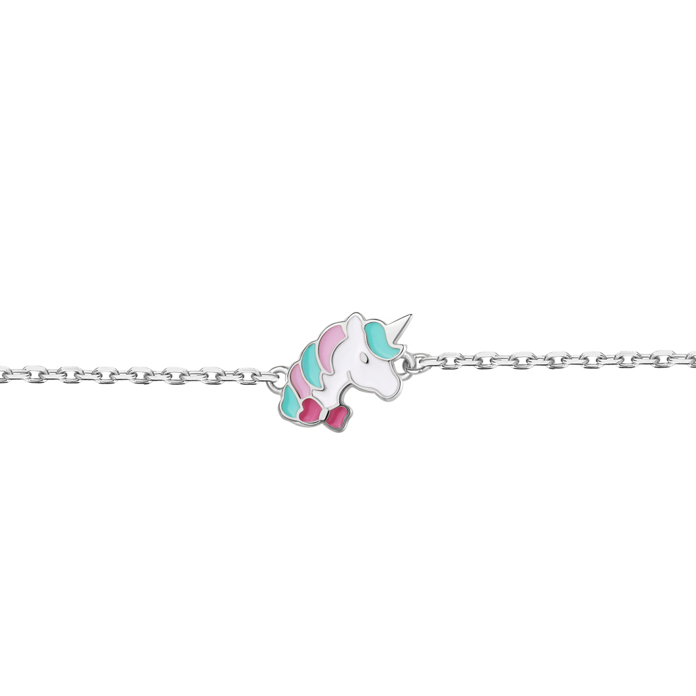 

Браслет из серебра с эмалью р. 16 Aquamarine 74672_925_р, 74672_925_р
