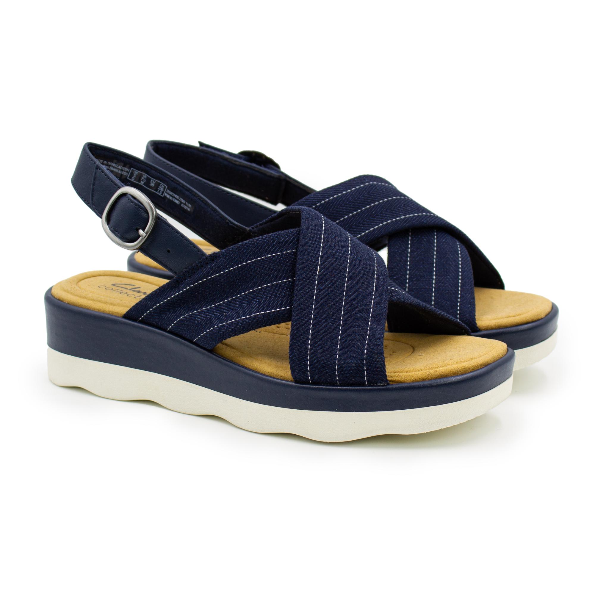 

Сандалии женские Clarks Clara Cove 26164725 синие 41 EU, Clara Cove 26164725