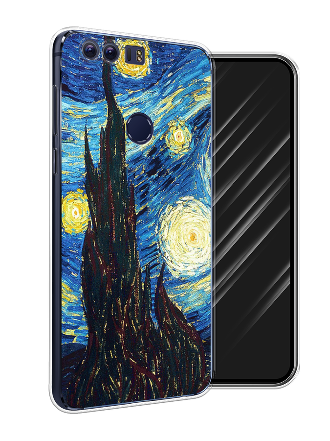 

Чехол Awog на Honor 8 "Ван Гог Звездная ночь", Разноцветный, 60950-9
