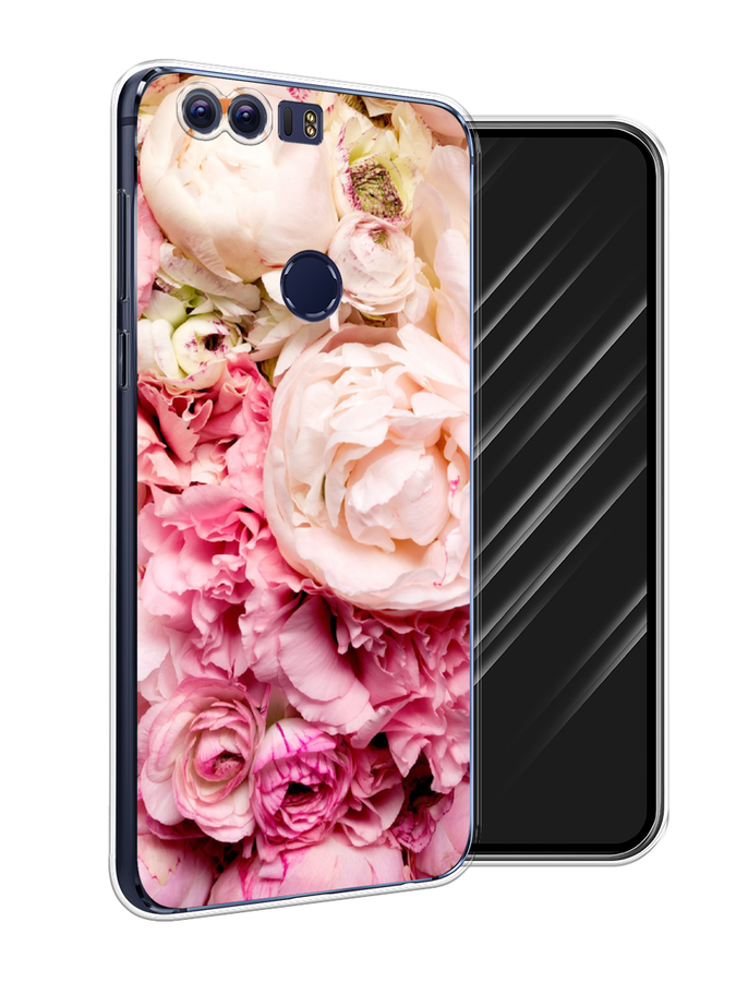 

Чехол Awog на Honor 8 "Пионы яркие", Разноцветный, 60950-8