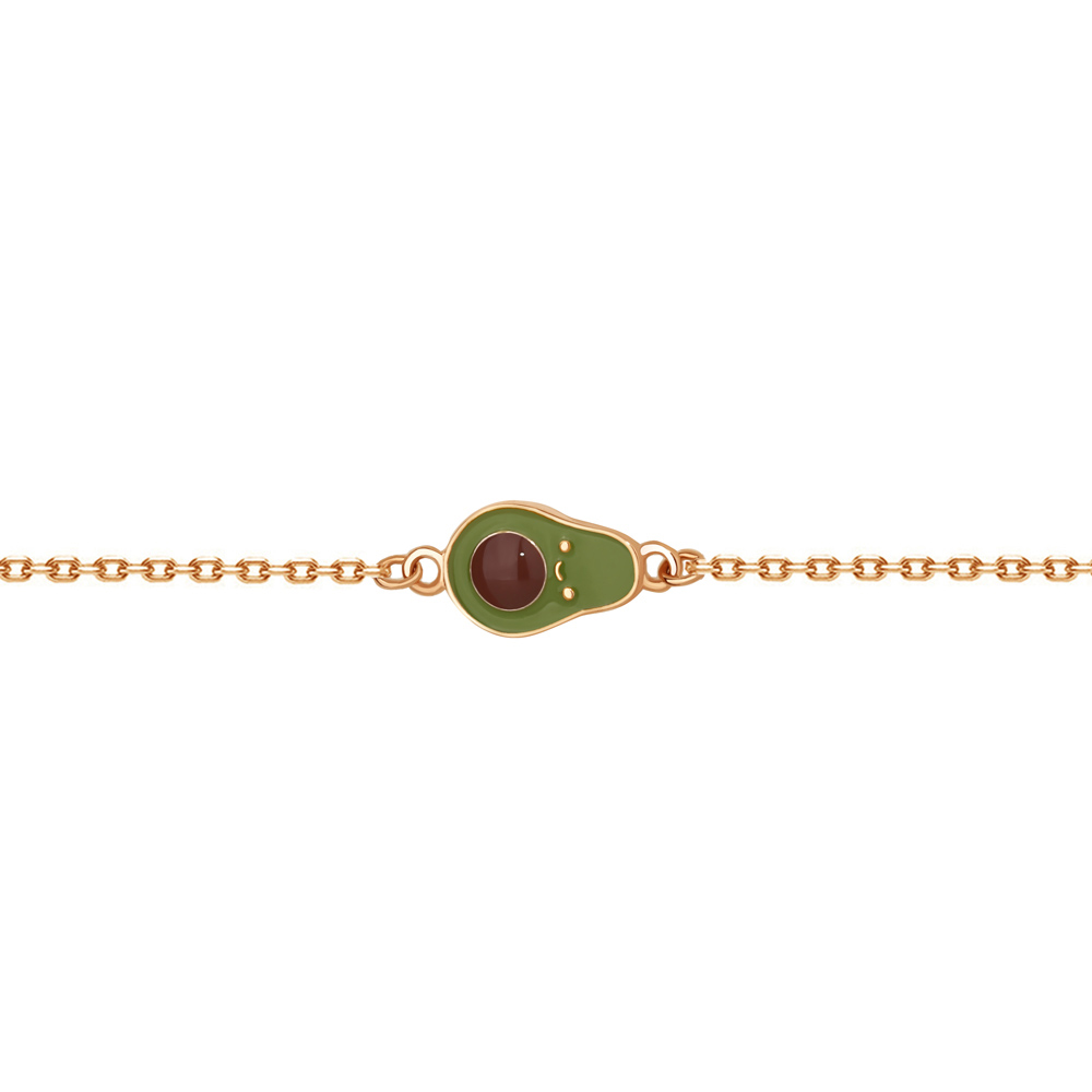 

Браслет из серебра с эмалью р. 16 Aquamarine 74637_925_з, 74637_925_з