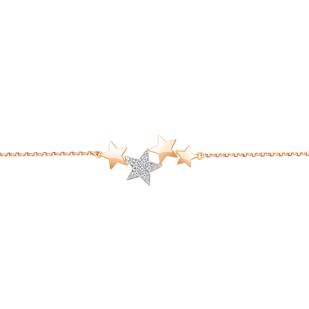 

Браслет из серебра с фианитом р. 15 Aquamarine 74628А_925_з, 74628А_925_з