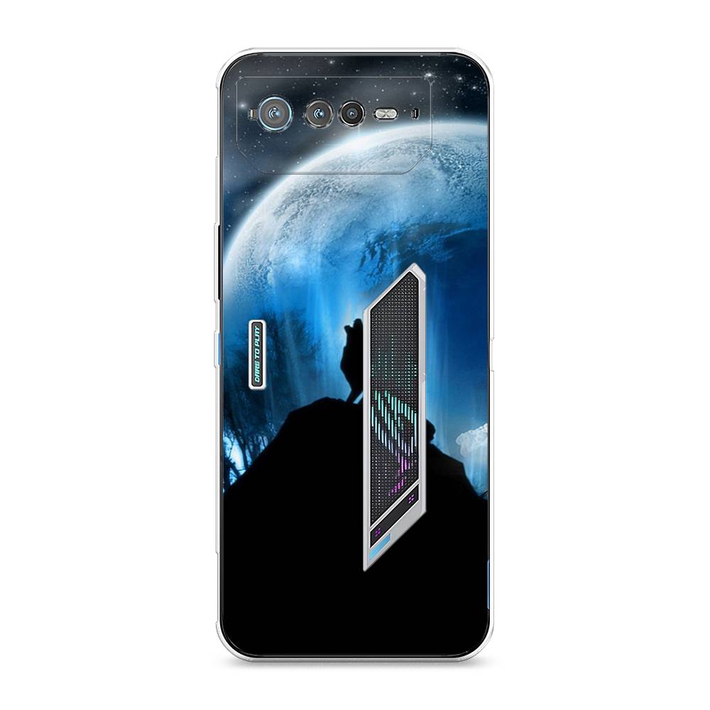 

Чехол для Asus ROG Phone 6 "Волк 2", Синий;черный;белый, 44650-1