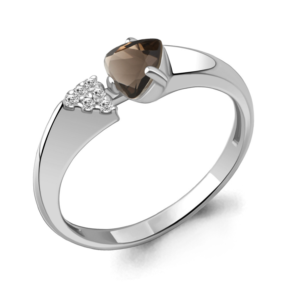 

Кольцо из серебра с кварцем Aquamarine Aquamarine 6961501А_925_р р. 18, 6961501А_925_р