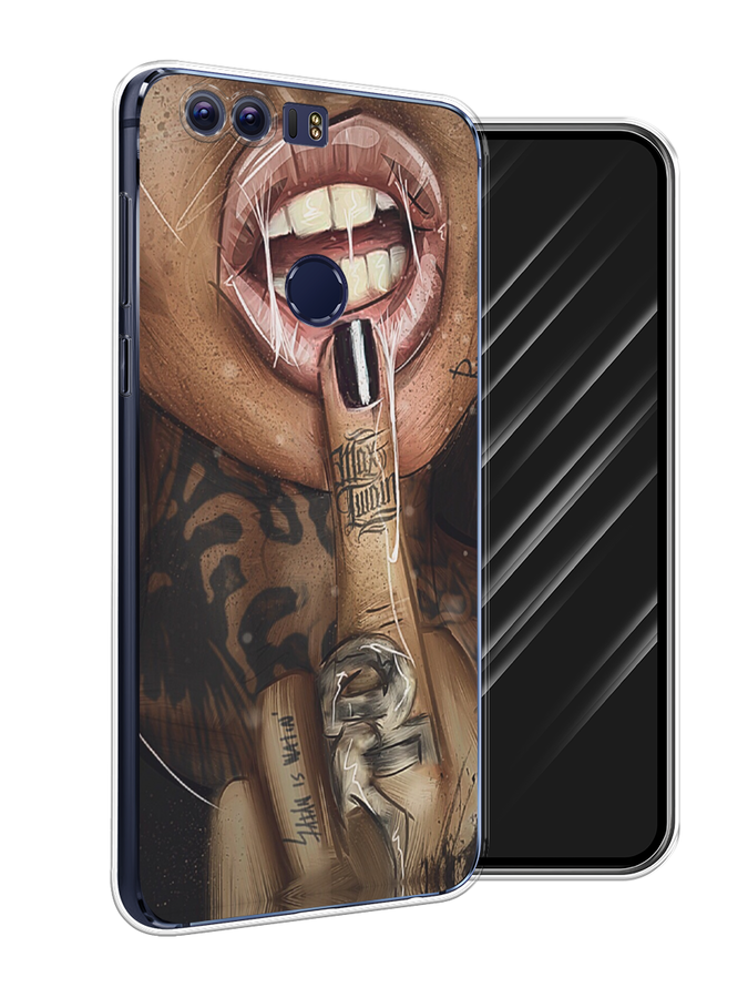 

Чехол Awog на Honor 8 "Девушка с татуировками", Разноцветный, 60950-9