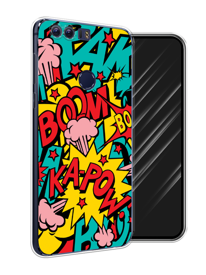 

Чехол Awog на Honor 8 "Постер pop art", Разноцветный, 60950-9
