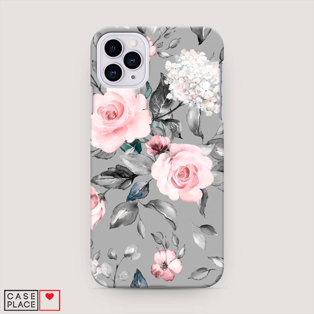 

Пластиковый чехол "Розы на сером" на Apple iPhone 11 Pro Max, 12220-6