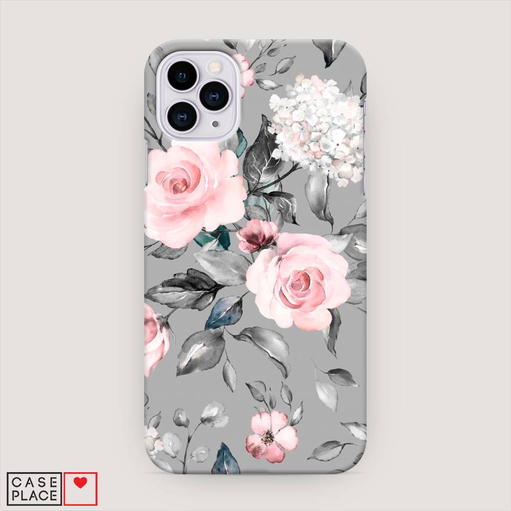

Пластиковый чехол "Розы на сером" на Apple iPhone 11 Pro, 12320-6