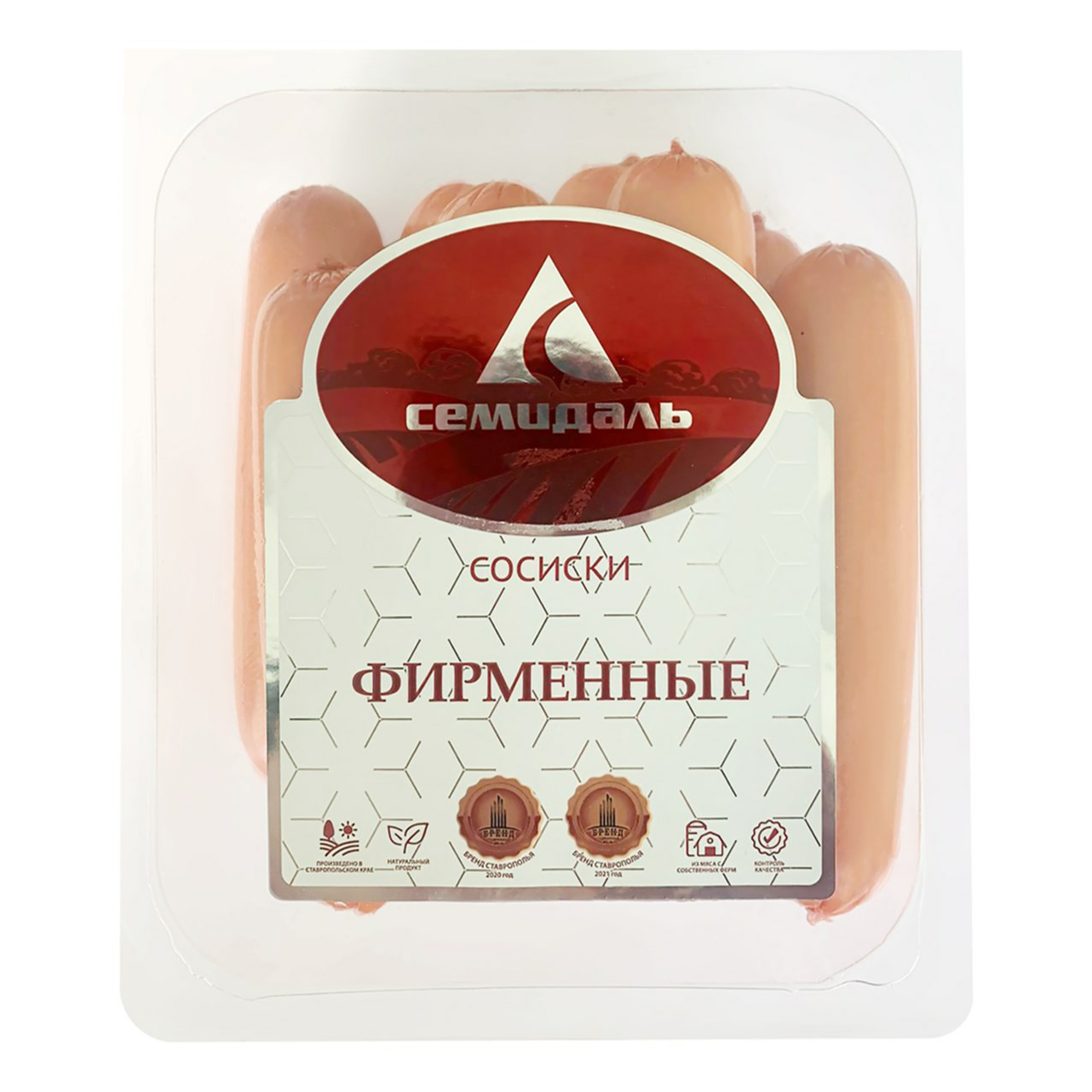 

Сосиски Семидаль Фирменные вареные 400 г