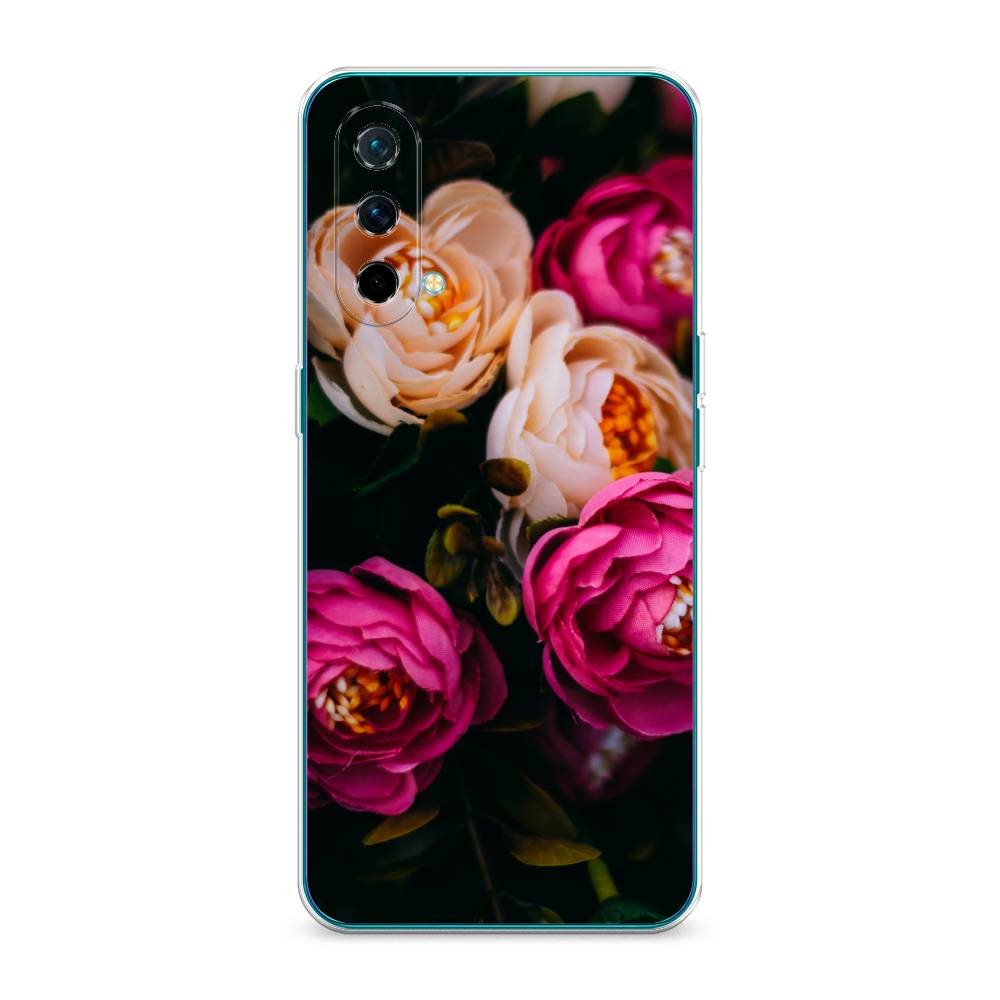 

Чехол Awog на OnePlus Nord CE / ВанПлас Nord CE "Розовые пионы на черном", Розовый;черный, 151850-8