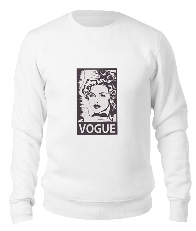 

Свитшот унисекс Printio Мадонна (vogue) белый L, Мадонна (vogue)