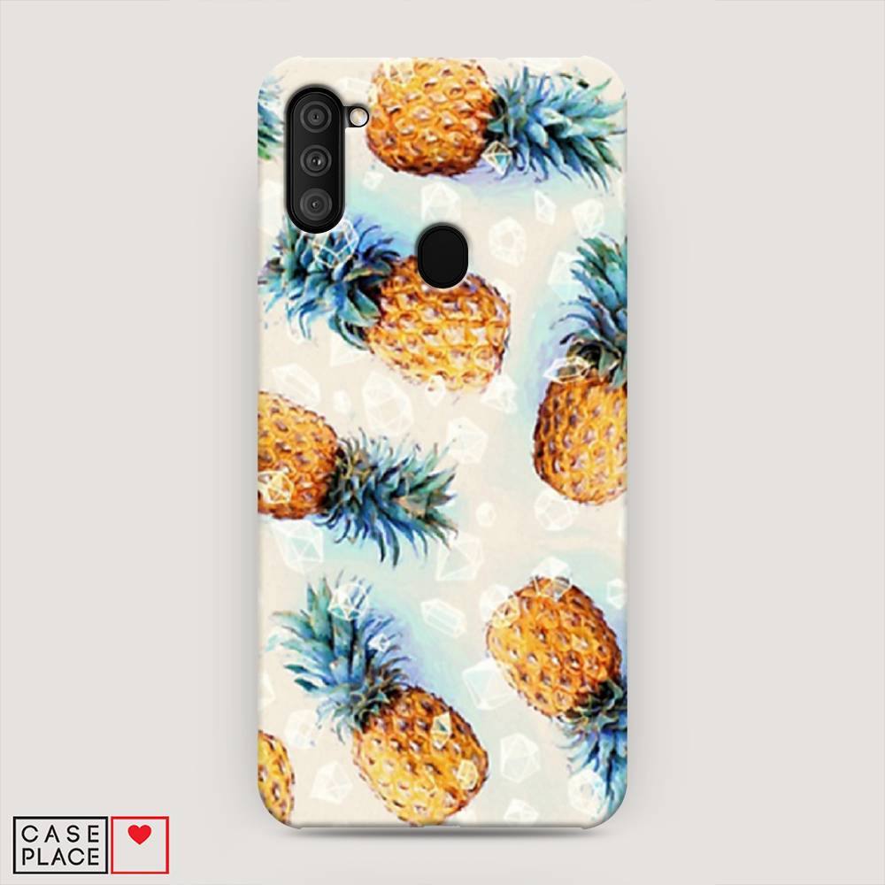 

Пластиковый чехол "Ананасы" на Samsung Galaxy M11, 2100620-2