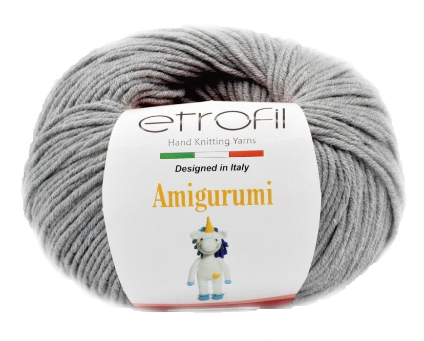 

Пряжа ETROFIL Amigurumi GJLMRZ18_51ece22, цвет 70974 (серый), Amigurumi