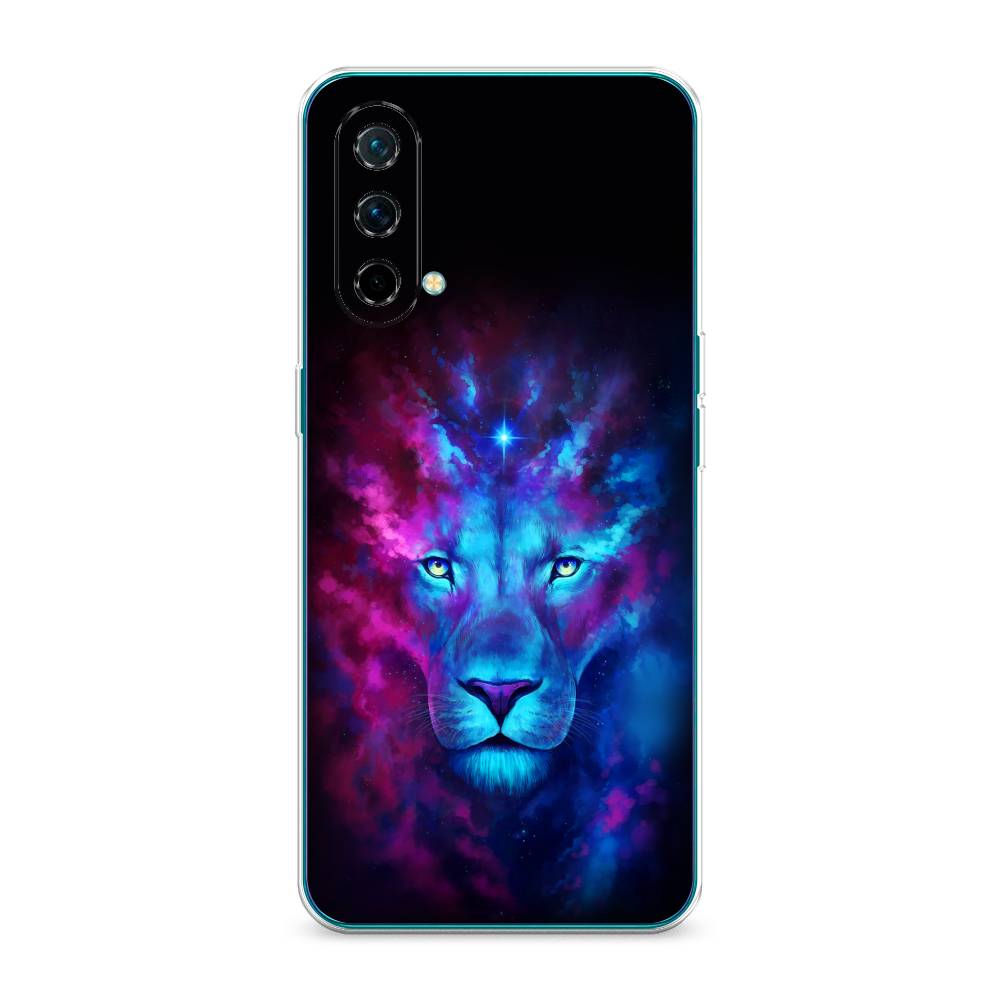 

Чехол Awog на OnePlus Nord CE / ВанПлас Nord CE "Космический лев", Голубой, 151850-1