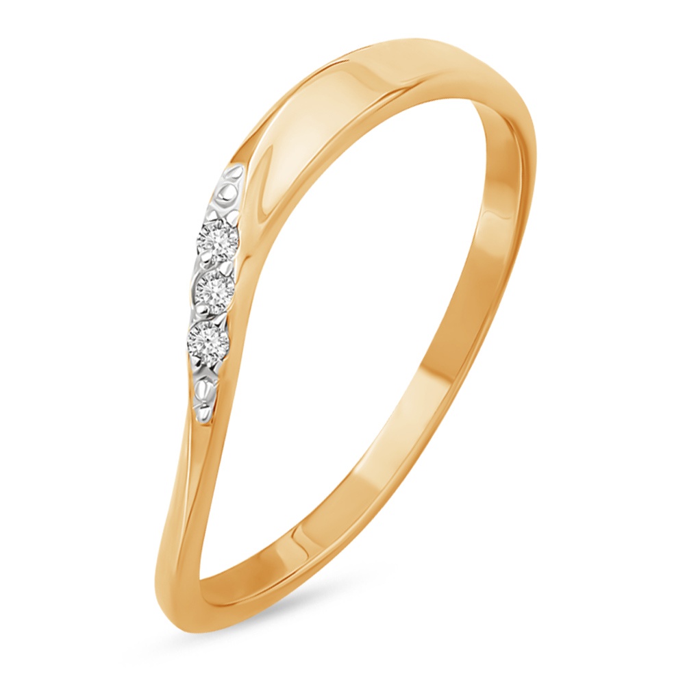 

Кольцо из золота р.  585Gold 301012425, фианит, 301012425