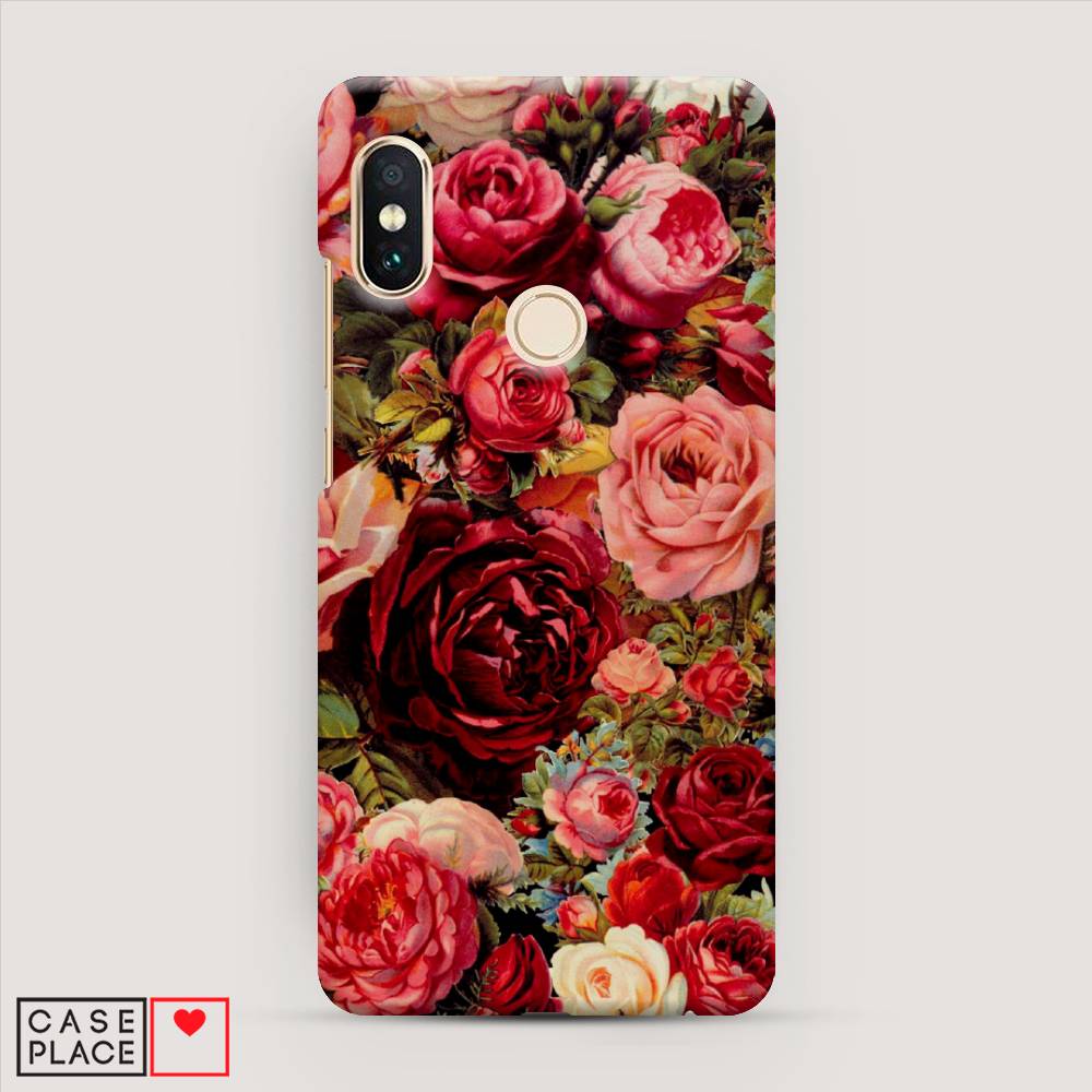фото Пластиковый чехол "розы винтажные" на xiaomi redmi note 5 awog