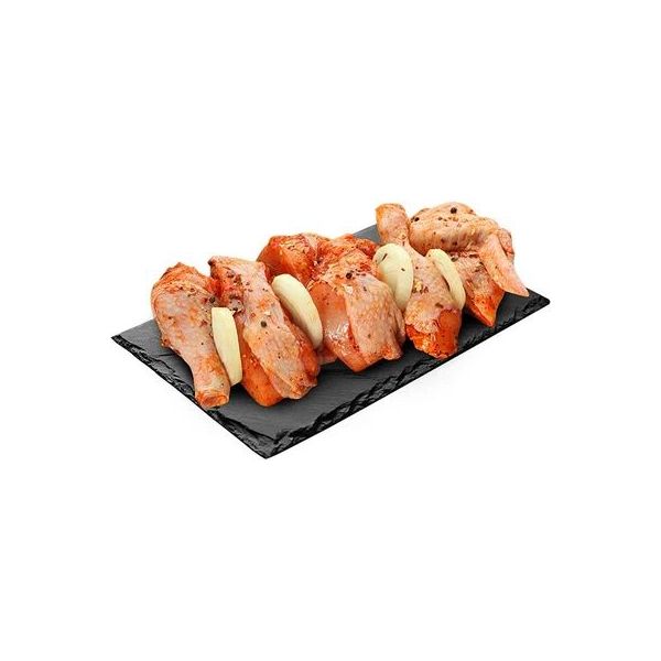 

Шашлык куриный в маринаде Сибагро Красное мясо охлажденный +-1 кг