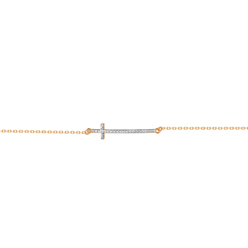 

Браслет из серебра с фианитом р. 16 Aquamarine 74566А_925_з, 74566А_925_з