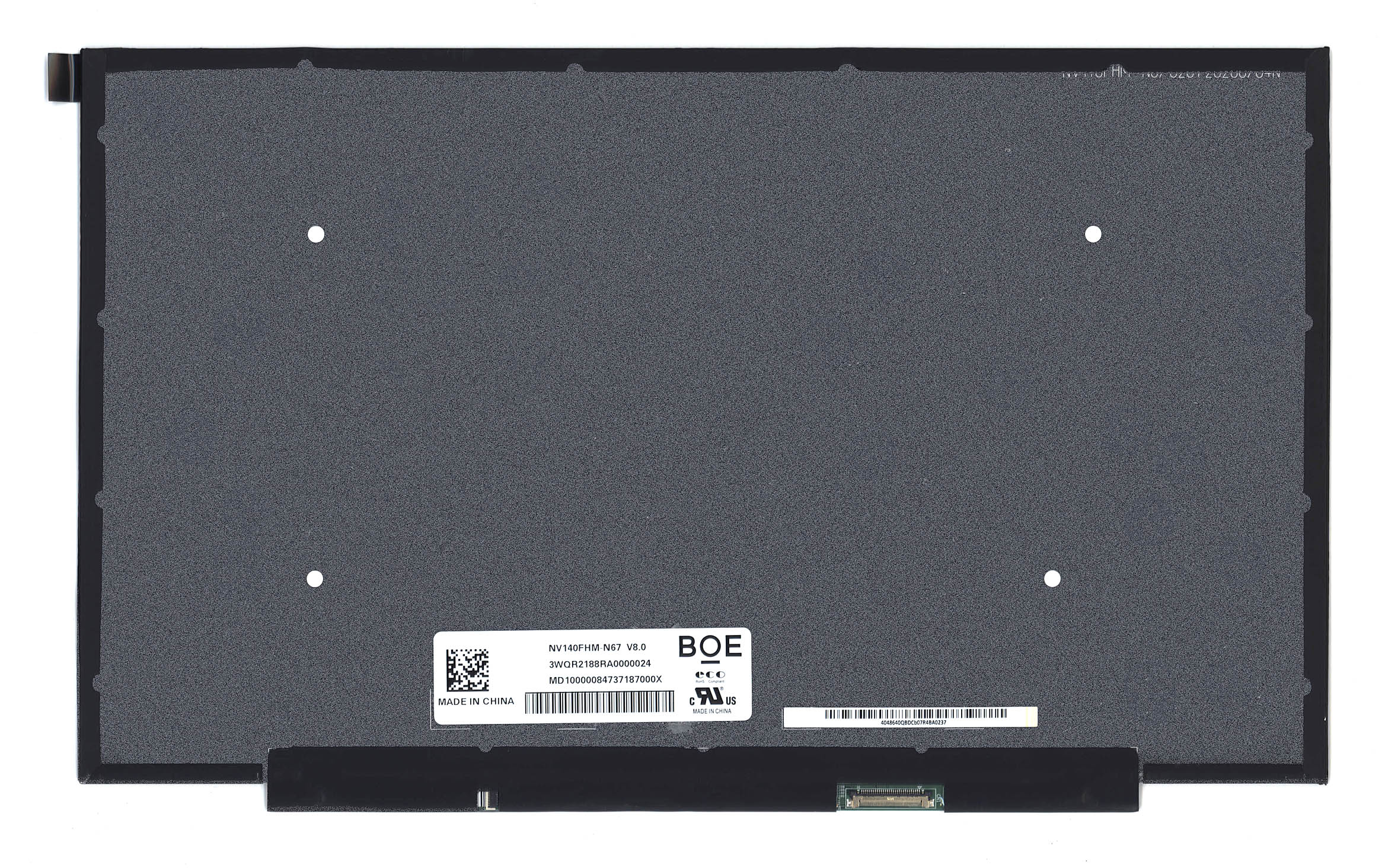 

Матрица OEM для ноутбука NV140FHM-N67 V8.0 (100182218V), совместимая с p/n: NV140FHM-N67 V8.0