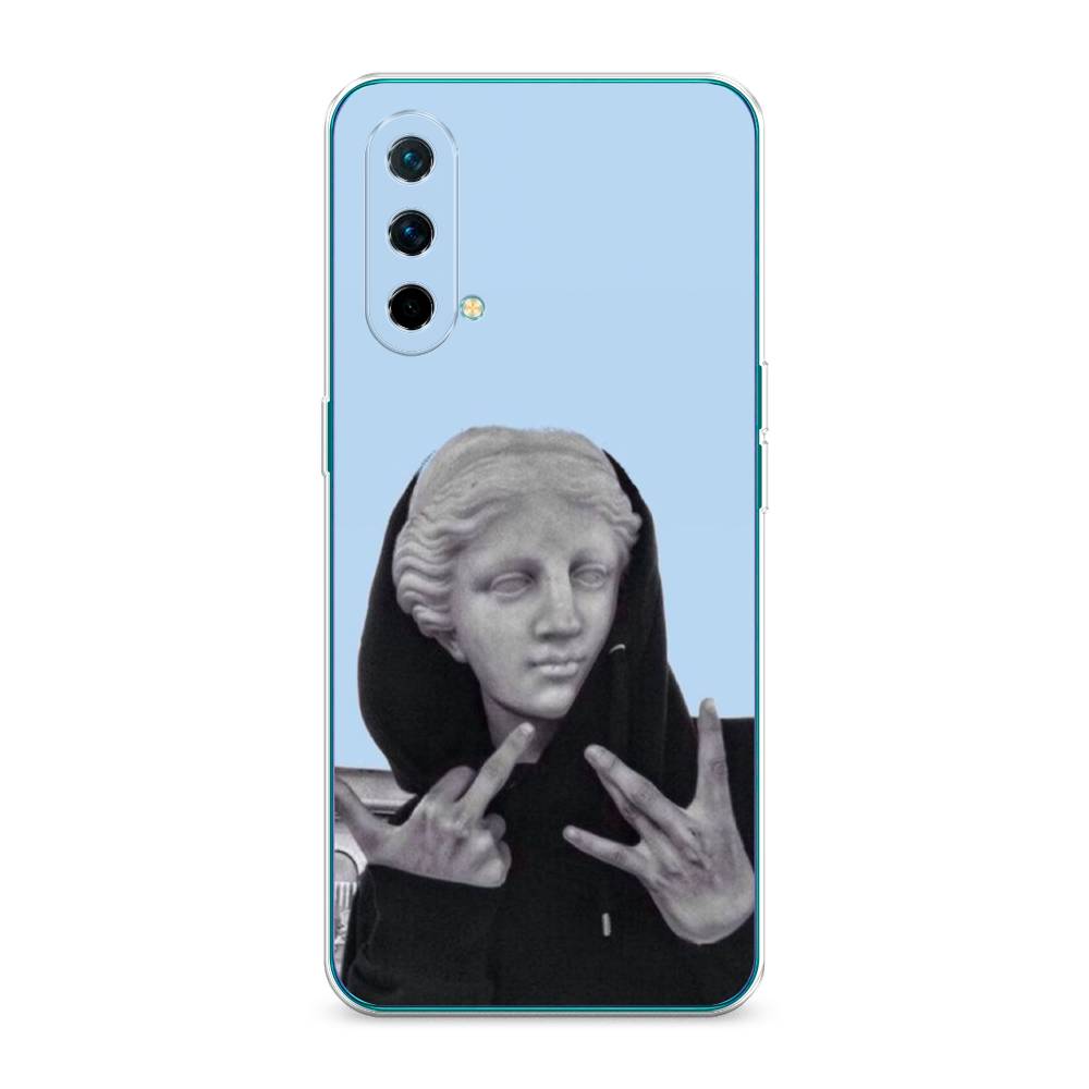 

Чехол Awog на OnePlus Nord CE / ВанПлас Nord CE "SWAG статуя", Голубой, 151850-9