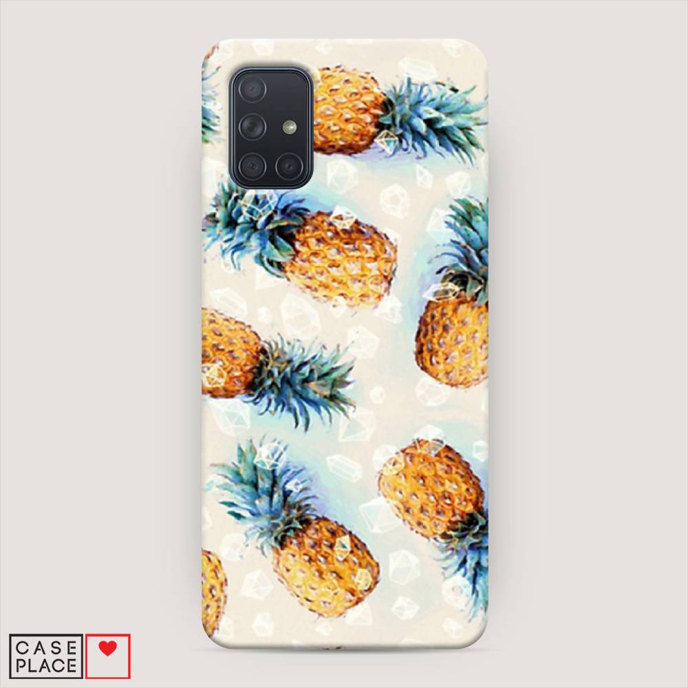 

Пластиковый чехол "Ананасы" на Samsung Galaxy A71, 29020-2