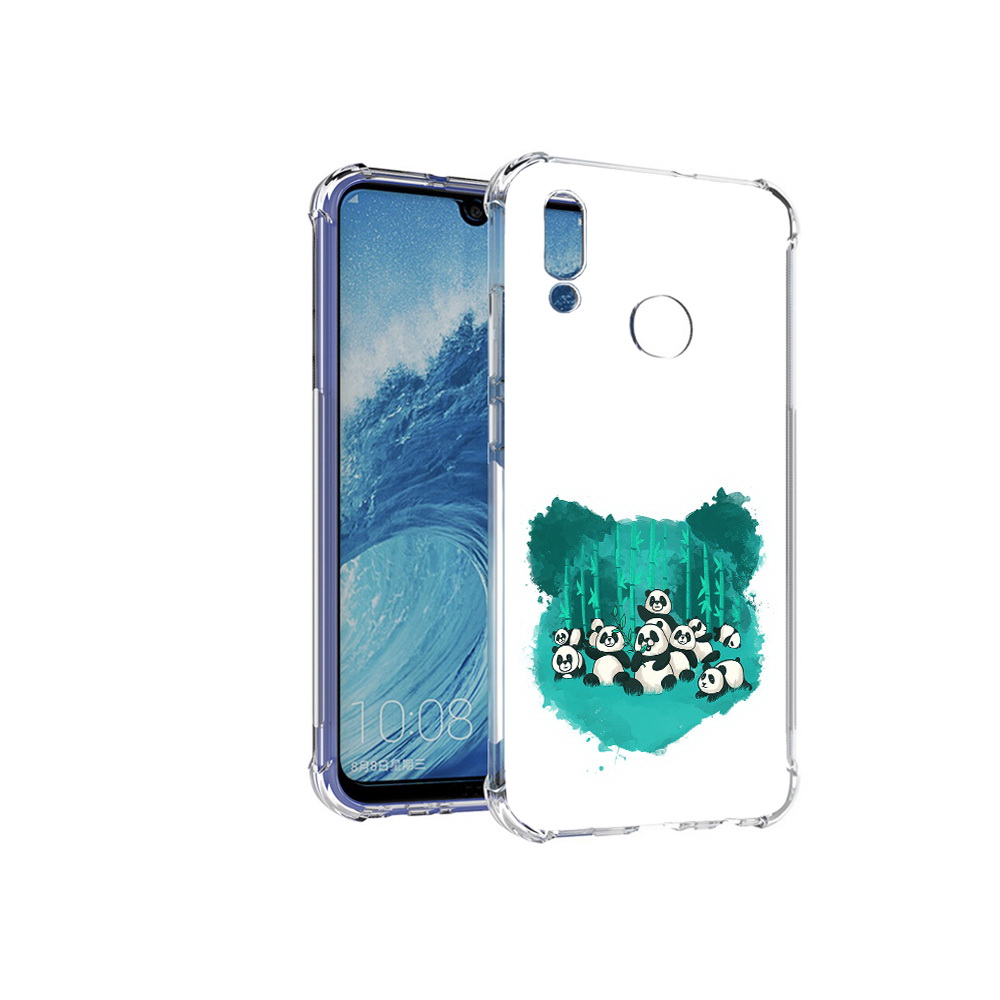 

Чехол MyPads Tocco для Huawei P Smart (2019) нарисованные панды, Прозрачный, Tocco