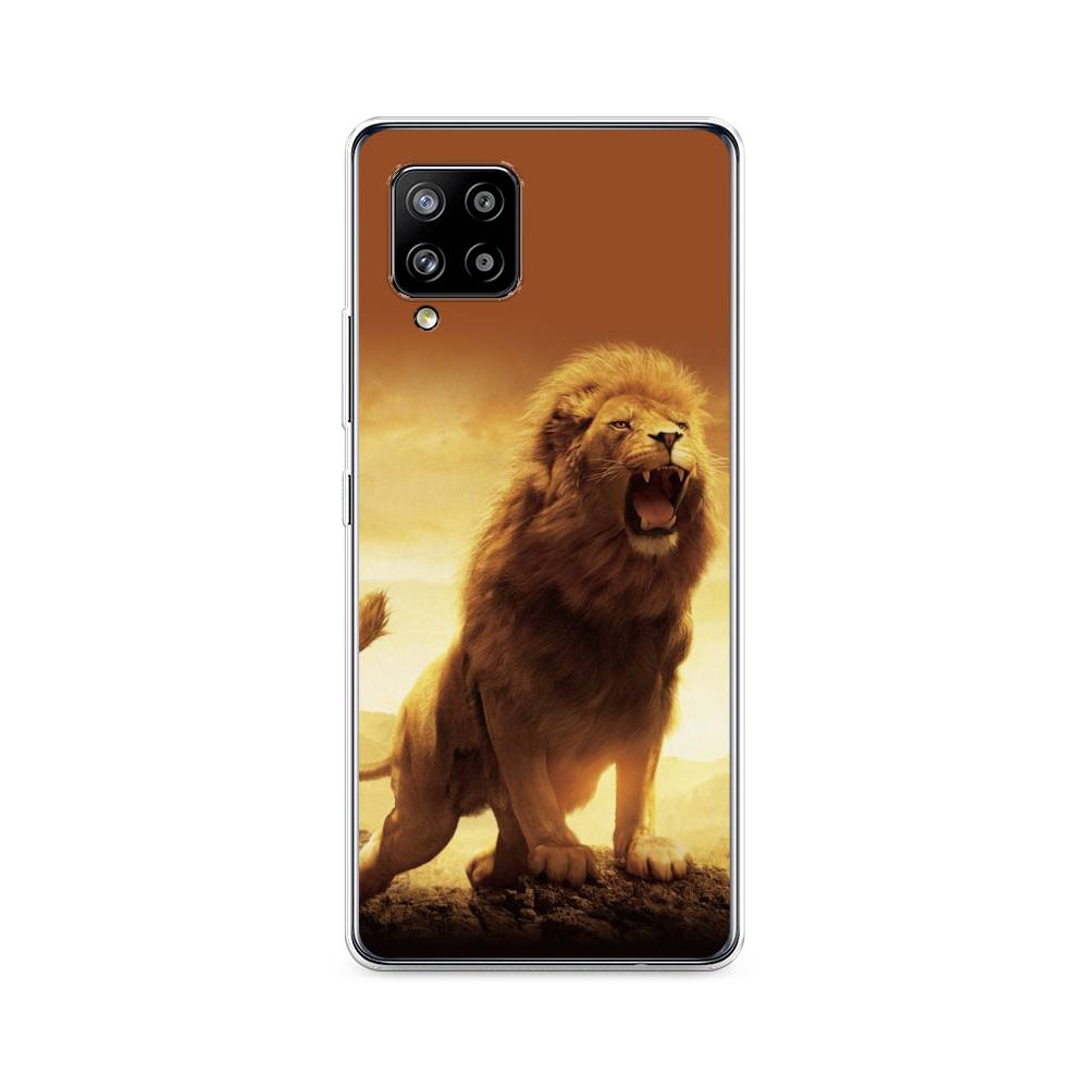 

Чехол на Samsung Galaxy A42 "Львиный рык", Коричневый;желтый;оранжевый, 2101750-1