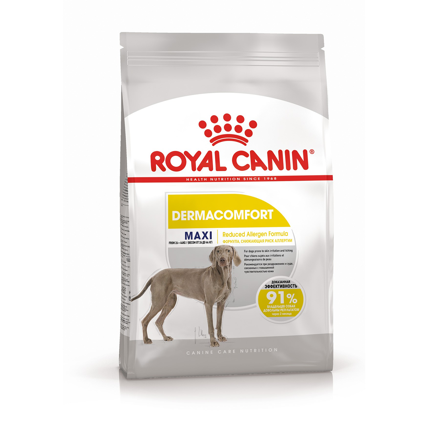 Сухой корм для собак Royal Canin Maxi Dermacomfort, при раздражениях кожи и зуде 10 кг