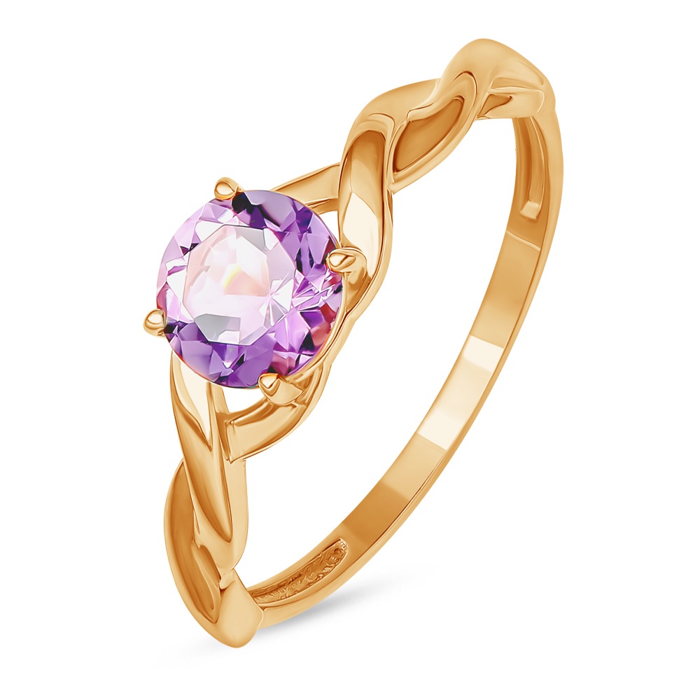 

Кольцо из золота р. , 585Gold 201015029, аметист, 201015029
