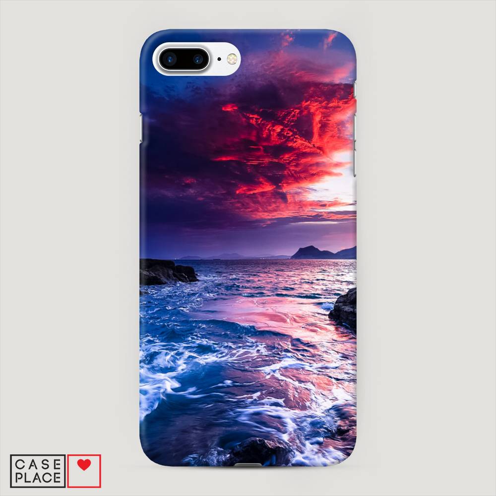 

Пластиковый чехол "Волны 1" на Apple iPhone 7 Plus, 10720-3