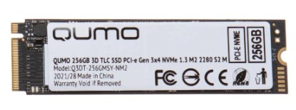 SSD накопитель QUMO Novation M.2 2280 256 ГБ (Q3DT-256GMSY-NM2)
