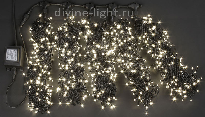 

Световой занавес Rich LED RL-S5*20-B/WW 20x0,5 м белый теплый
