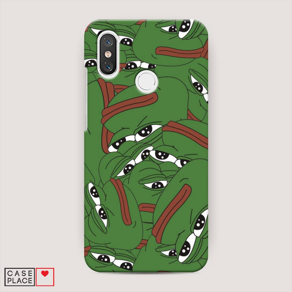

Пластиковый чехол "Печальный frog" на Xiaomi Mi 8, 33520-7