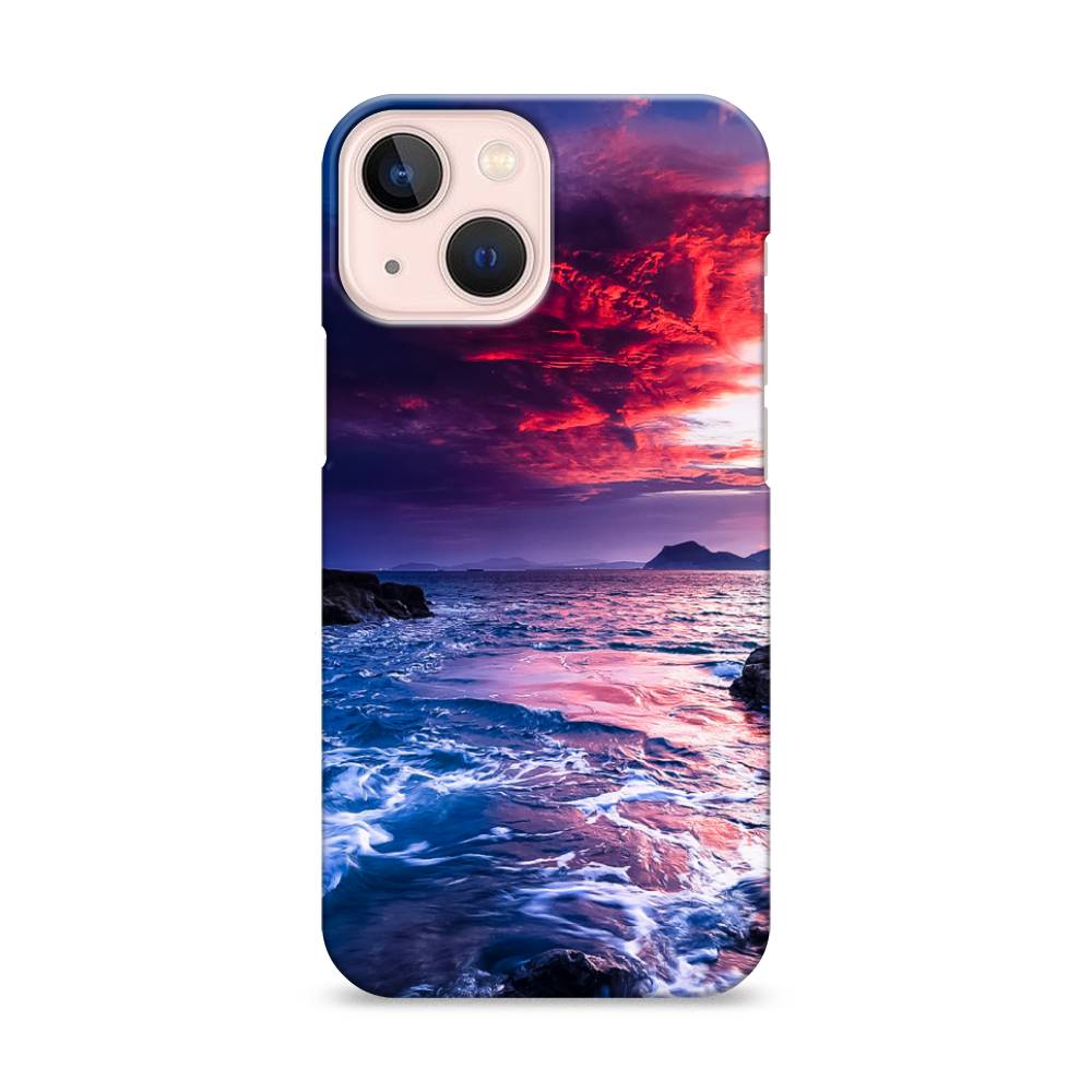

Пластиковый чехол "Волны 1" на Apple iPhone 13 mini, 14120-3