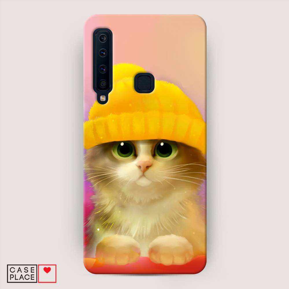 фото Чехол awog "котенок в желтой шапке" для samsung galaxy a9 2018